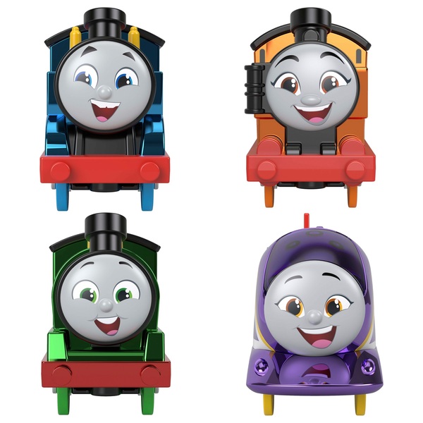 Thomas & Friends Thomas, Nia, Percy, & Kana Motorized Engine 4 Pack ...