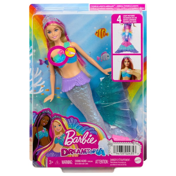 Pourpée Barbie Sirène Lumières De Rêve