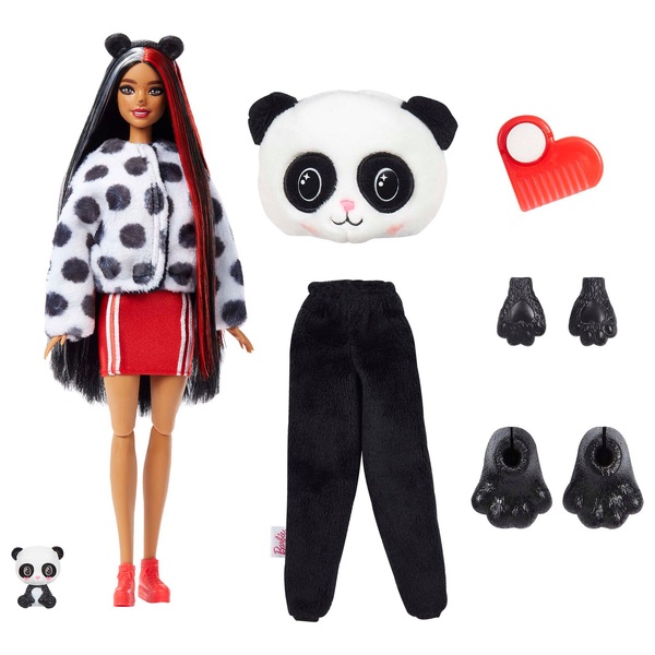 Barbie Cutie Reveal Doll with Panda Plush Costume and 10 Surprises ...