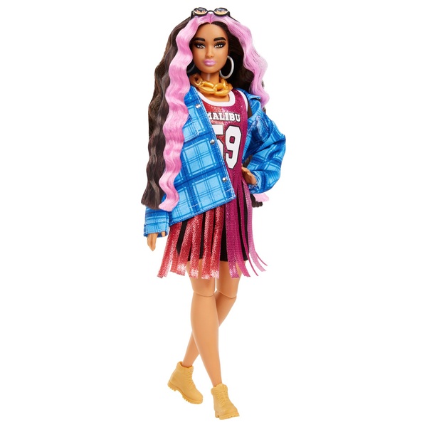 Barbie Extra Doll 13 in Basketball Jersey & Bike Shorts | Smyths Toys UK