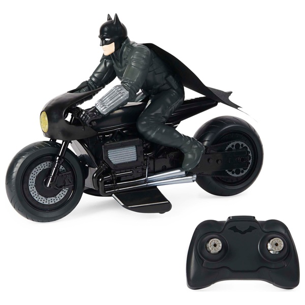 DC Comics The Batman Batcycle RC with Batman Rider Action Figure | Smyths  Toys UK