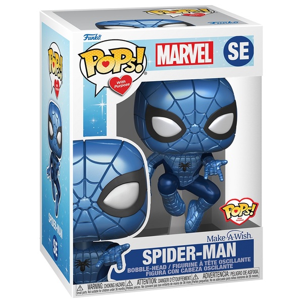 POP! Vinyl: Make a Wish - Spider-Man (Metallic) | Smyths Toys Ireland
