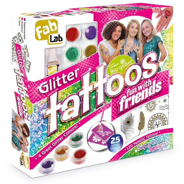 FabLab Glitter Tattoos Fun with Friends Smyths Toys UK