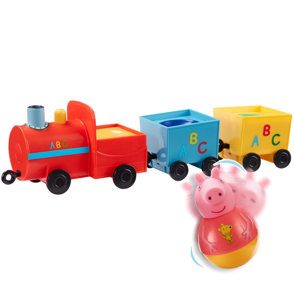Peppa Pig Weebles Pull Along Wobbily Train Smyths Toys UK