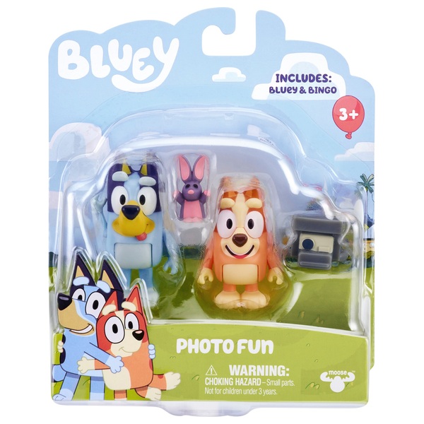 Bluey Figure 2-Pack Photo Fun: Bluey & Bingo | Smyths Toys Ireland