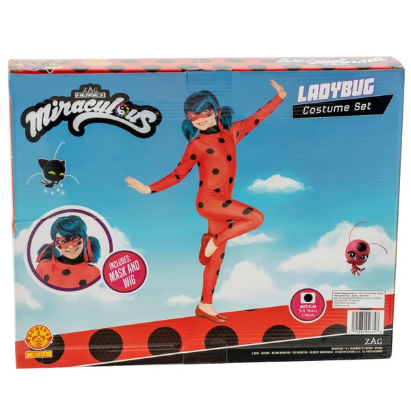 ▷ Déguisement Ladybug avec perruque pour fille