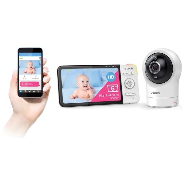 VTech 5 Inch RM5764HD Smart WiFi 1080p Video Baby Monitor | Smyths Toys UK