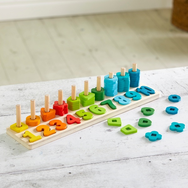 Squirrel Play Wooden Counting Stacking Set Smyths Toys UK