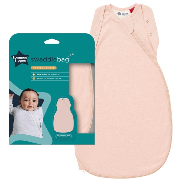 Tommee Tippee Baby Sleep Bag for Newborns 0-3 Months 1.0 Tog Blush | Smyths Toys UK