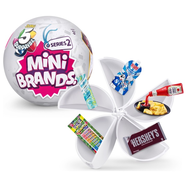 5 Surprise Mini Brands Series 2 Mystery Capsule Real Miniature Brands ...