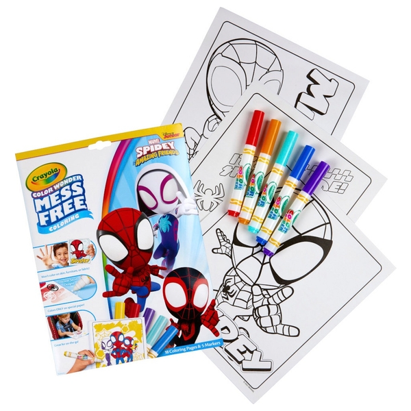 Crayola Colour Wonder Spidey and his Amzing Friends Colouring Book