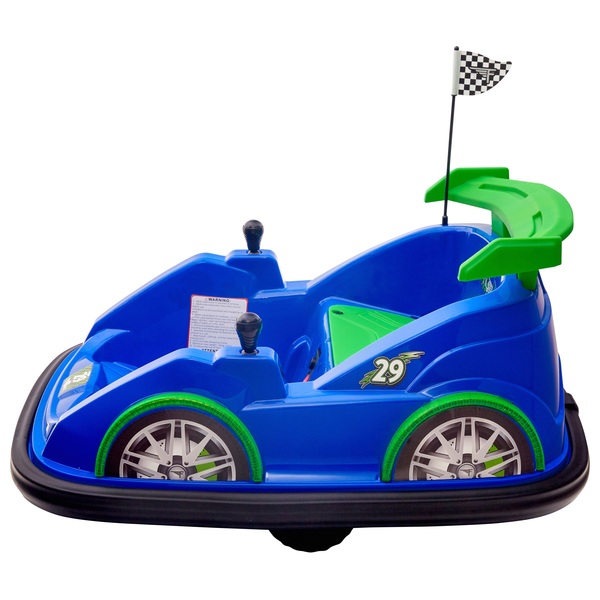 Flybar 6V Racer Bumper Car in Blue | Smyths Toys Ireland