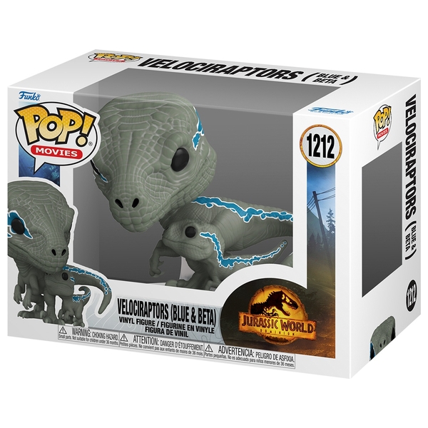POP! Vinyl 1212 Jurassic World Dominion Velociraptor (Blue & Beta) Smyths Toys Ireland