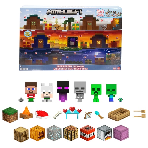 Minecraft Mob Head Minis Advent Calendar Smyths Toys Ireland