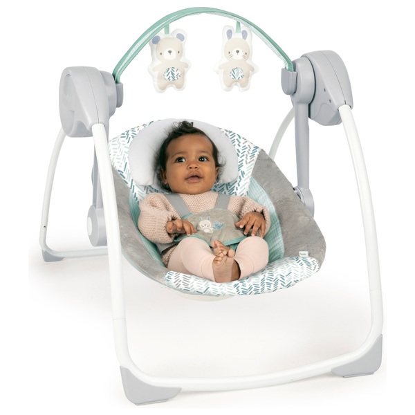 Ingenuity Comfort 2 Go Portable Baby Swing Spruce Smyths Toys UK