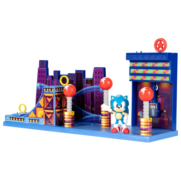 Sonic The Hedgehog 6.35cm Studiopolis Zone Playset | Smyths Toys UK