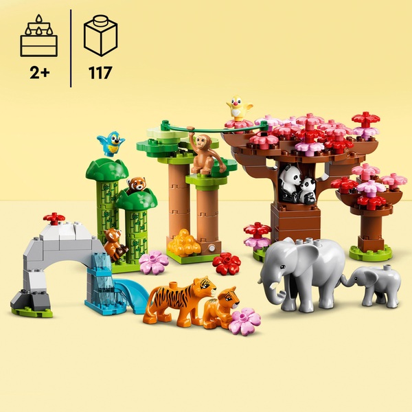 LEGO 10974 DUPLO Wild Animals of Asia Animal Toys with Sound | Smyths ...