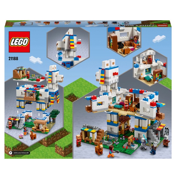 LEGO Minecraft 21188 The Llama Village Animal House Toy | Smyths Toys UK