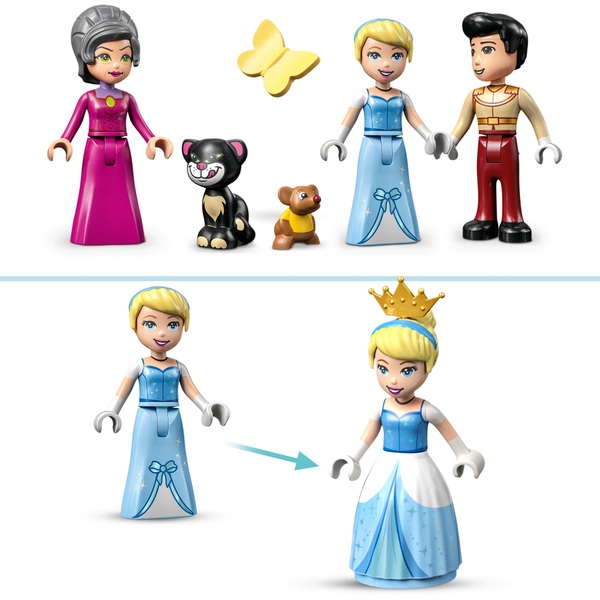 LEGO 43206 Disney Cinderella & Prince Charming's Castle Set | Smyths
