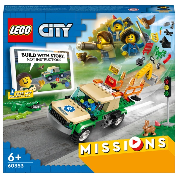 LEGO 60353 City Wild Animal Rescue Missions Interactive Set | Smyths Toys UK
