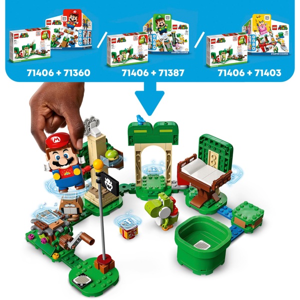 LEGO 71406 Super Mario Yoshi’s Gift House Expansion Set | Smyths Toys UK