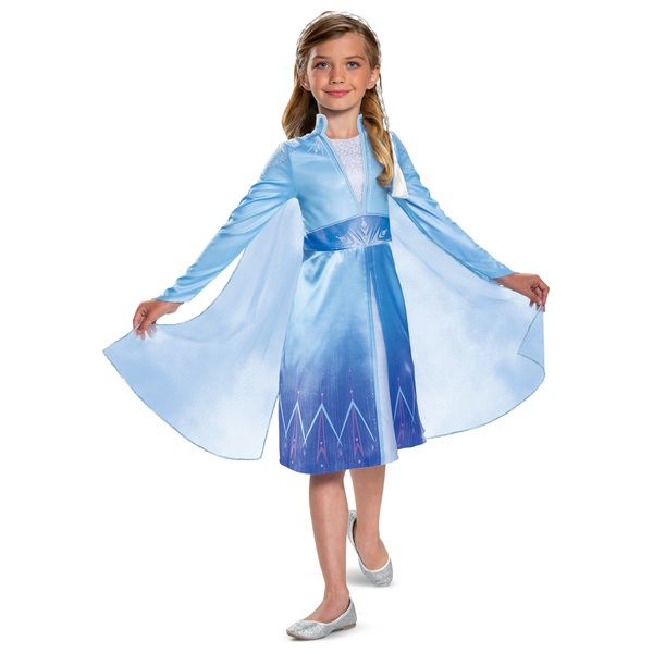 Disney La Reine des Neiges - Déguisement Elsa Robe et Coiffure Taille 5/6  ans
