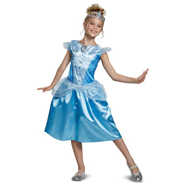 Disney Princesses - Déguisement Cendrillon Robe et Tiare Taille 5/6 ans