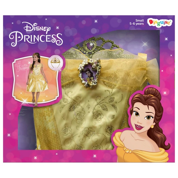 Disney Princess Belle Box Set Costume with Dress & Accessory Smyths