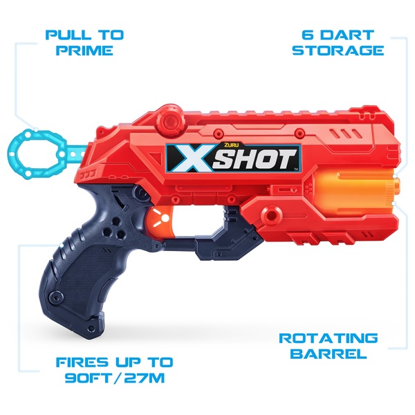 XSHOT Excel Reflex 6 2 Pack Blasters with 36 Darts by ZURU | Smyths Toys UK