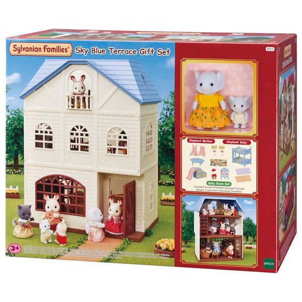 Sylvanian Families Sky Blue Terrace Town House Gift Set | Smyths Toys UK
