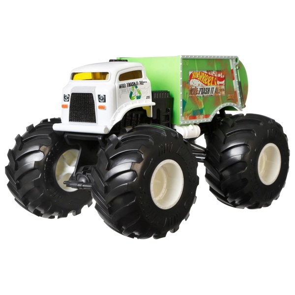  Hot Wheels Monster Trucks Big Foot, 1:24 Scale for Kids Age 3,  4, 5, 6, 7, & 8 Years Old Great Gift Toy Trucks Large Scales : Toys & Games