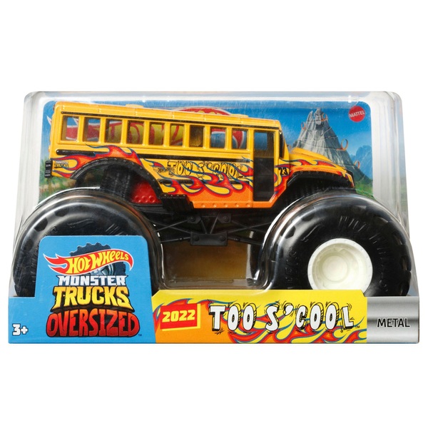 Hot Wheels Monster Trucks 1:24 Scale - Too S'Cool Die-Cast Toy Vehicle | Smyths Toys UK