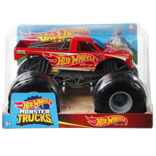 Hot Wheels Monster Trucks Oversized Bigfoot Vehicle in 1:24 Scale