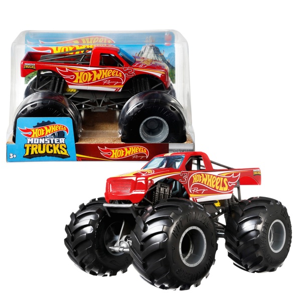 Hot Wheels Monster Trucks Oversized Bigfoot Vehicle in 1:24 Scale