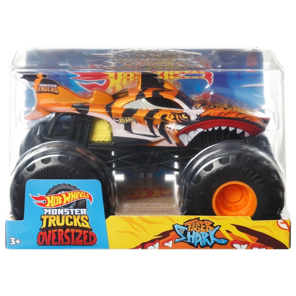 Hot Wheels Monster Trucks 1 24 Oversized Tiger Shark Vehicle