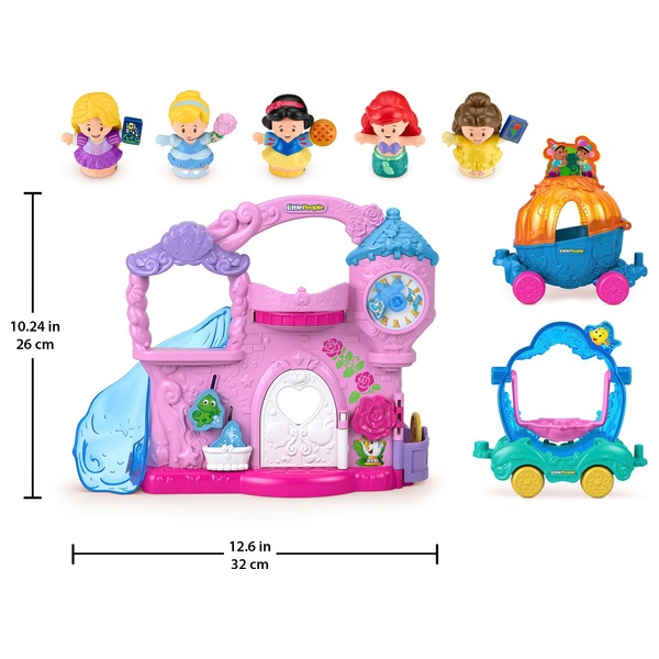 FisherPrice Little People Disney Princess Play & Go Castle Gift Set Exclusive Smyths Toys UK