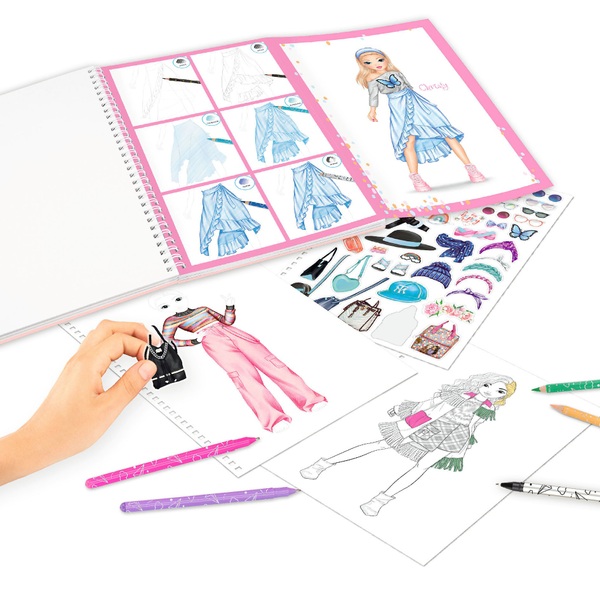 topmodel-colouring-book-with-pen-set-smyths-toys-ireland