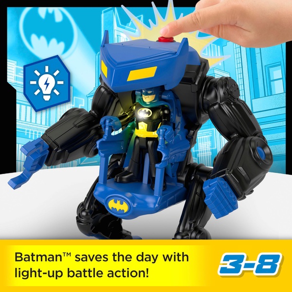 Imaginext DC Super Friends Batman Battling Robot and Figure Smyths Toys UK