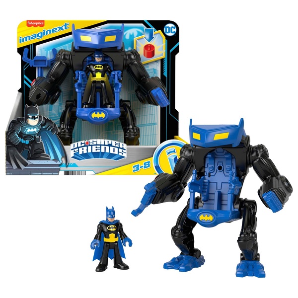 Imaginext DC Super Friends Batman Battling Robot and Figure | Smyths Toys UK