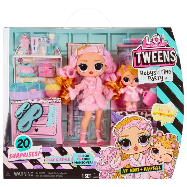 Poupées LOL Surprise Tweens Baby Sitting Party Ivy Winks & Babydoll