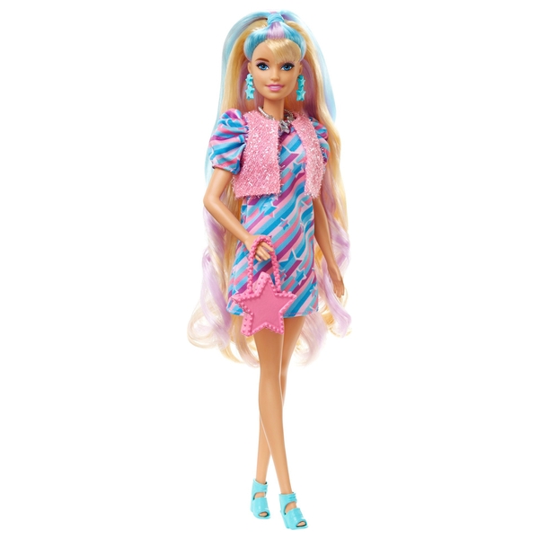 Barbie Totally Hair Star Doll and Accessories | Smyths Toys Ireland