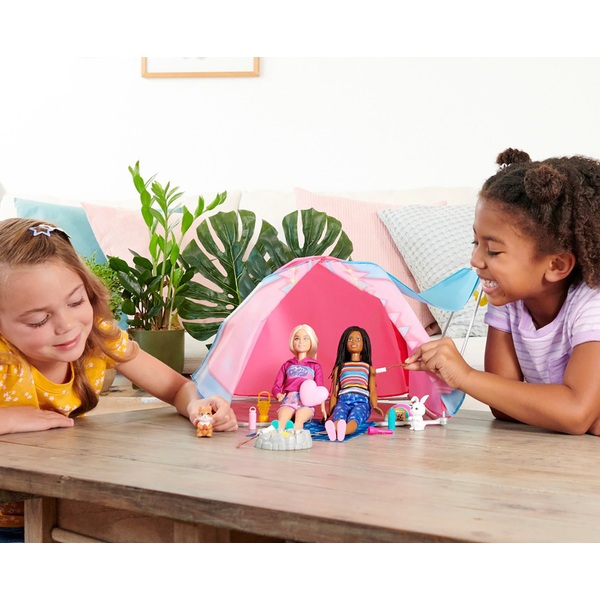 barbie camping tent playset