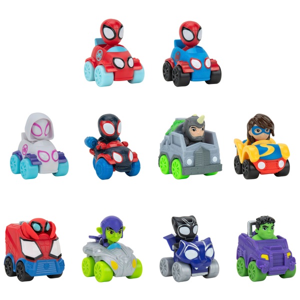 Marvel’s Spidey and His Amazing Friends Amazing Mini Vehicles 10-Pack ...