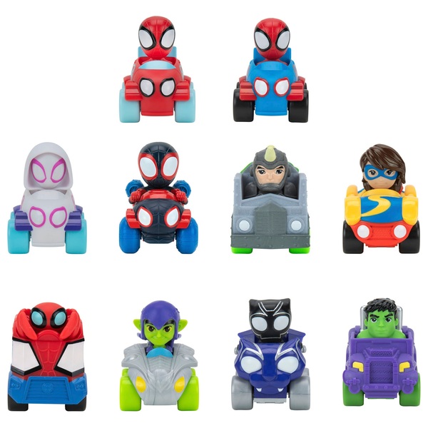 Marvel’s Spidey and His Amazing Friends Amazing Mini Vehicles 10-Pack ...