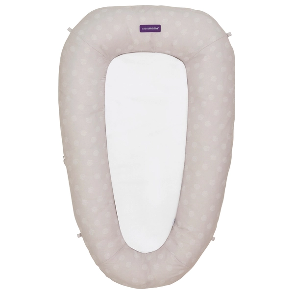 ClevaMama ClevaFoam Baby Pod - White/Grey ClevaMama ClevaFoam Baby Pod - White/Grey