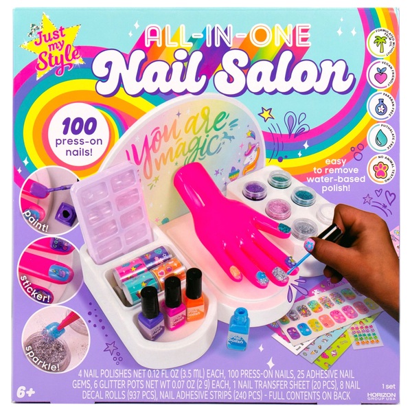 Aliver False Nail Press on Nail Kit 144 Count,Creative Gift for Little  Girls, Artificial Nail Fun Gifts for Children,Rainbow Candy - Walmart.com