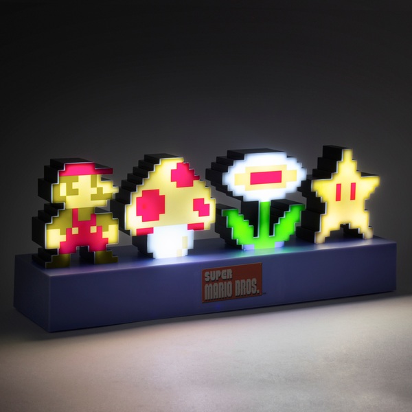 Super Mario Bros - Lampe Icônes Lumineuses