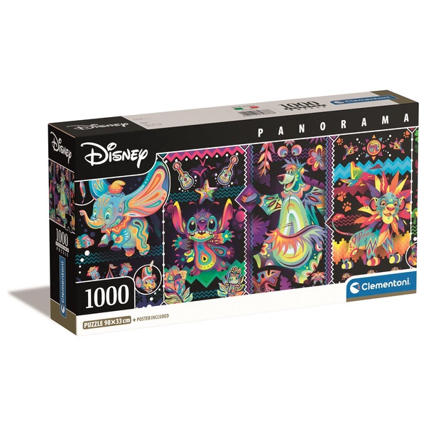 karakter meesteres lening Clementoni Panorama Puzzel Disney 1000 stukjes | Smyths Toys Nederland