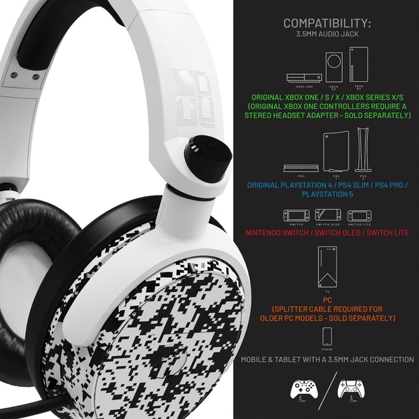 Stealth C6 100 Gaming Headset For Xbox Ps4ps5 Switch Pc And Mobile Arctic White Digital Camo 0916