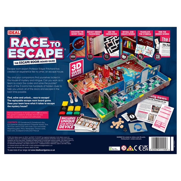 Lúdica - Escape Room: Board Game traz para as mesas a emoção dos jogos de  escape. O jogo vem com um decodificador digital que faz a contagem  regressiva e emite música de